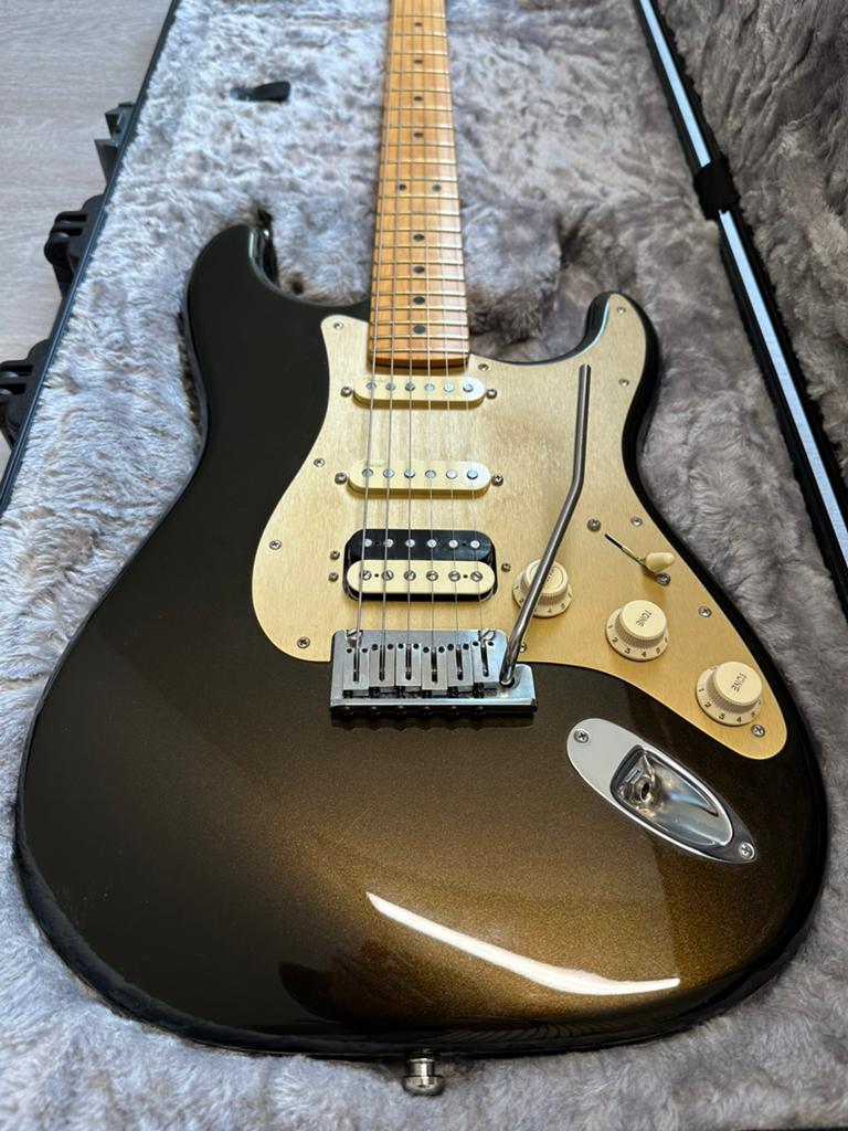 Fender Stratocaster American Ultra Texas Tea HSS, Muziek en Instrumenten, Snaarinstrumenten | Gitaren | Elektrisch, Zo goed als nieuw