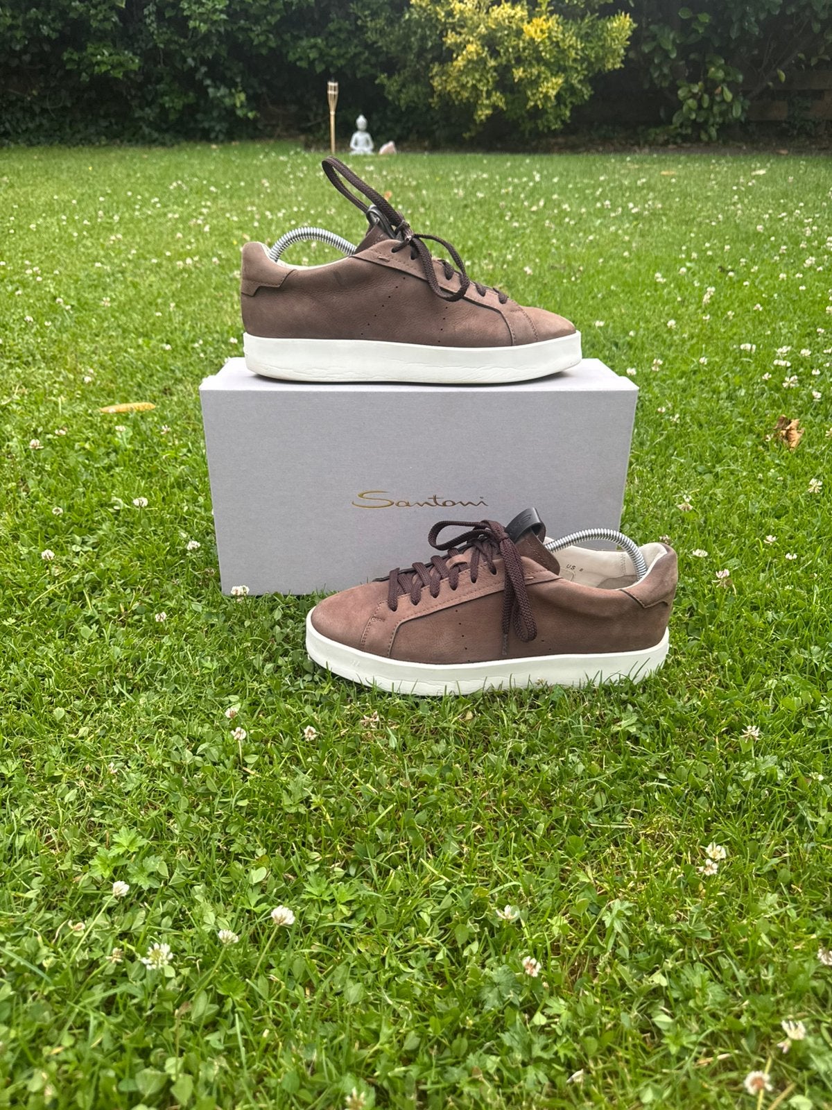 Santoni sneakers bruin uk7/eu41, Ophalen of Verzenden, Zo goed als nieuw