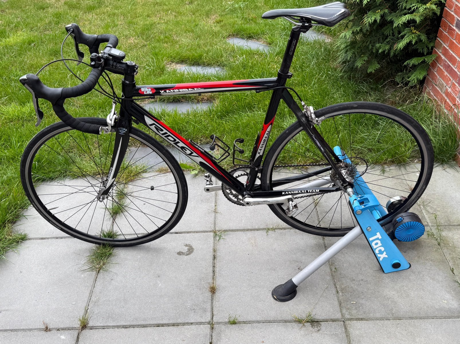 Ridley Kannibaal Team racefiets + Tacx fietstrainer, Aluminium, Zo goed als nieuw, 57 tot 61 cm, Meer dan 20 versnellingen