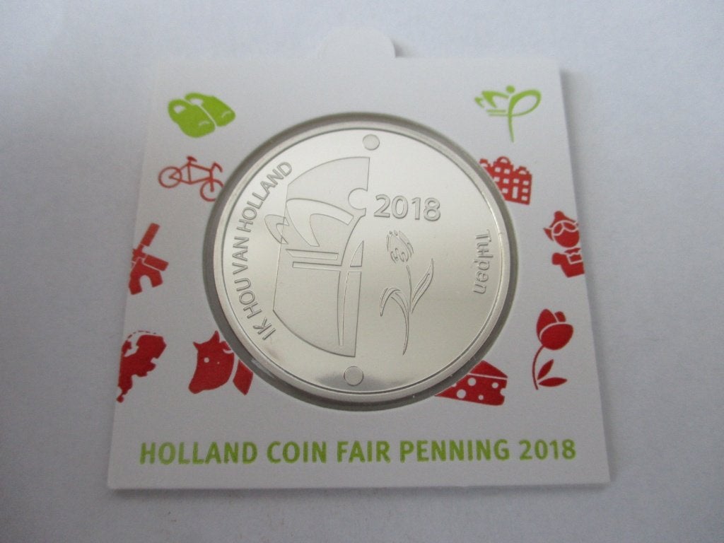 Holland Coin Fair 2018 tulpen, Ophalen of Verzenden, Overige materialen, Nederland