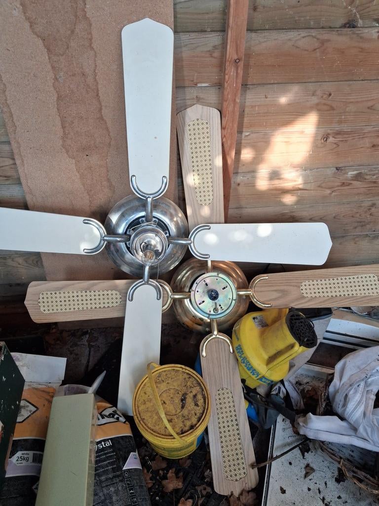 Gebruikte plafondventilator met 4 bladen, Ophalen of Verzenden, Gebruikt, Plafondventilator