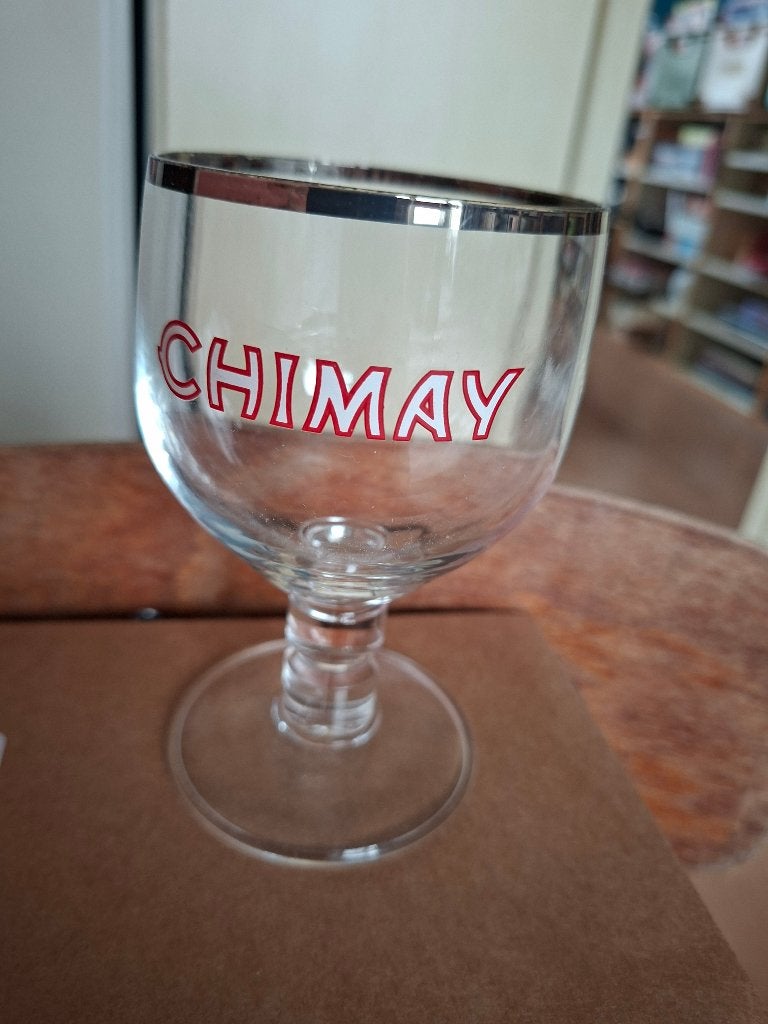bierglas Chimay, Ophalen of Verzenden, Zo goed als nieuw, Glas of Glazen, Overige merken