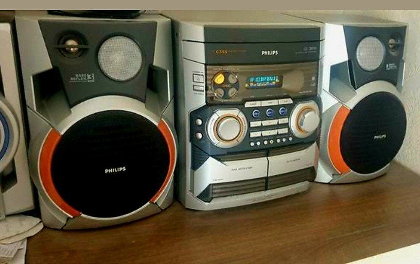Philips Radio Cd Cassette speler & Aux, Ophalen, Gebruikt, Radio, Met cd-speler
