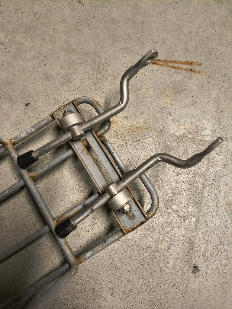 Grey vintage bike rack, Fietsen en Brommers, Fietsaccessoires | Bagagedragers, Ophalen, Gebruikt