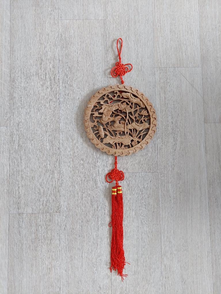 Chinese wanddecoratie hout, Gebruikt, Oosters, Meerkleurig, Ophalen of Verzenden