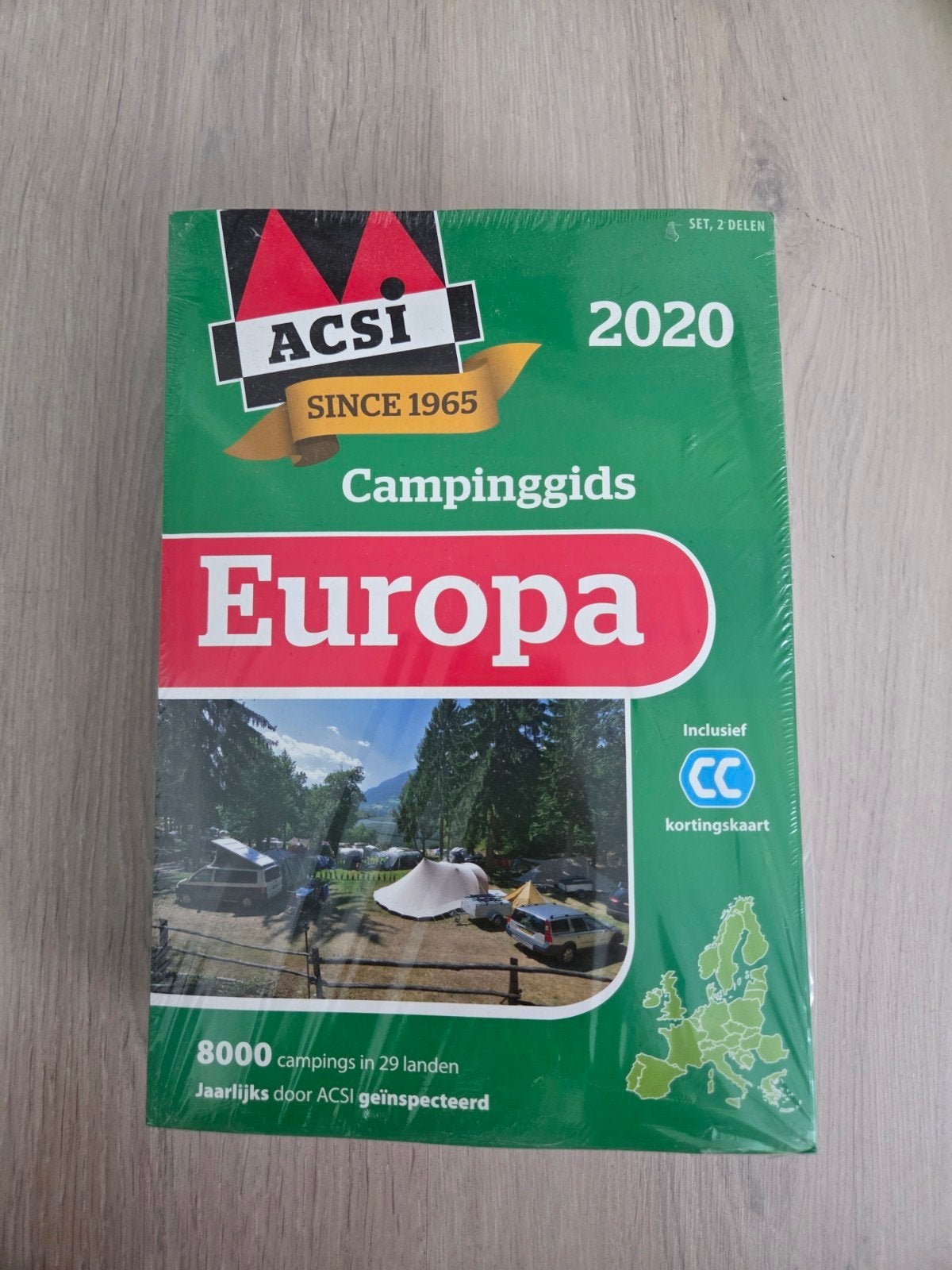 ACSI Campinggidsen 2020: Europa(2 delen), Benelux, Frankrijk, Overige merken, Europa, Ophalen of Verzenden, Zo goed als nieuw