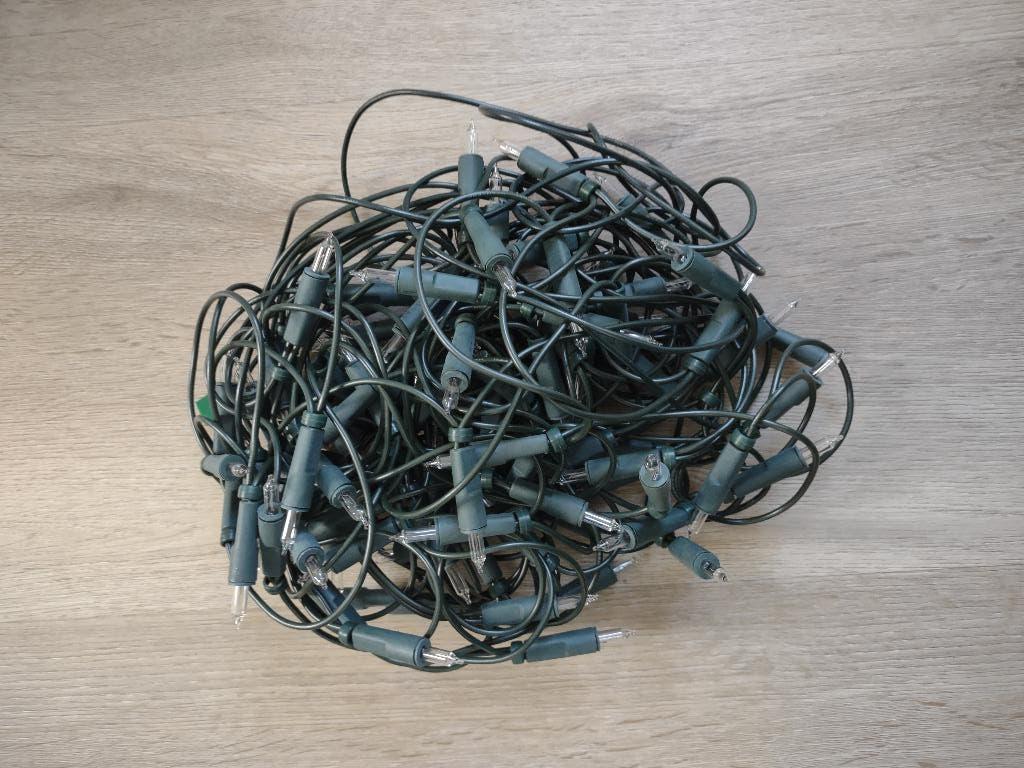 Kerstverlichting, 100 lampjes, Diversen, Kerst, Ophalen of Verzenden, Gebruikt