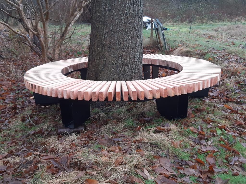 Douglas Boombank de luxe met stalen onderframe, Tuin en Terras, Ophalen of Verzenden, Nieuw, Hout