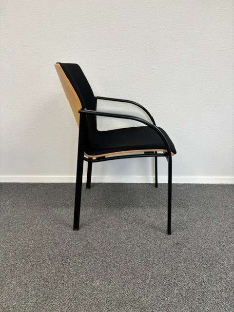 Vergaderstoelen Kembo Kion zwart (stof fijn) meerdere op VR!, Niet ingevuld, Gebruikt, Zwart, Niet ingevuld