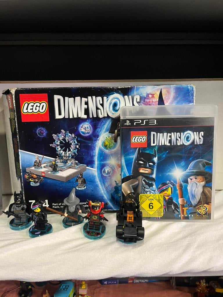 Lego dimensions ps3 starterpack, figuren + portaal en game, Ophalen of Verzenden, Zo goed als nieuw