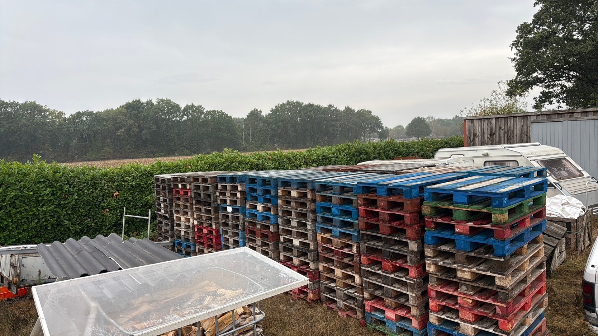 Pallets europallets 120x80 graag in 1 koop. -+/- 200 stuks, Ophalen, Overige houtsoorten, Minder dan 200 cm, Pallet