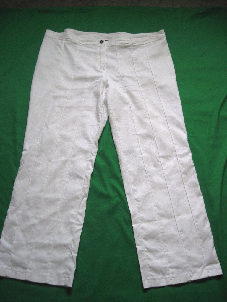 g1  LEUKE DAMES BROEK van ROSSINI Maat:50, Ophalen of Verzenden, Zo goed als nieuw, Wit, Broek of Spijkerbroek
