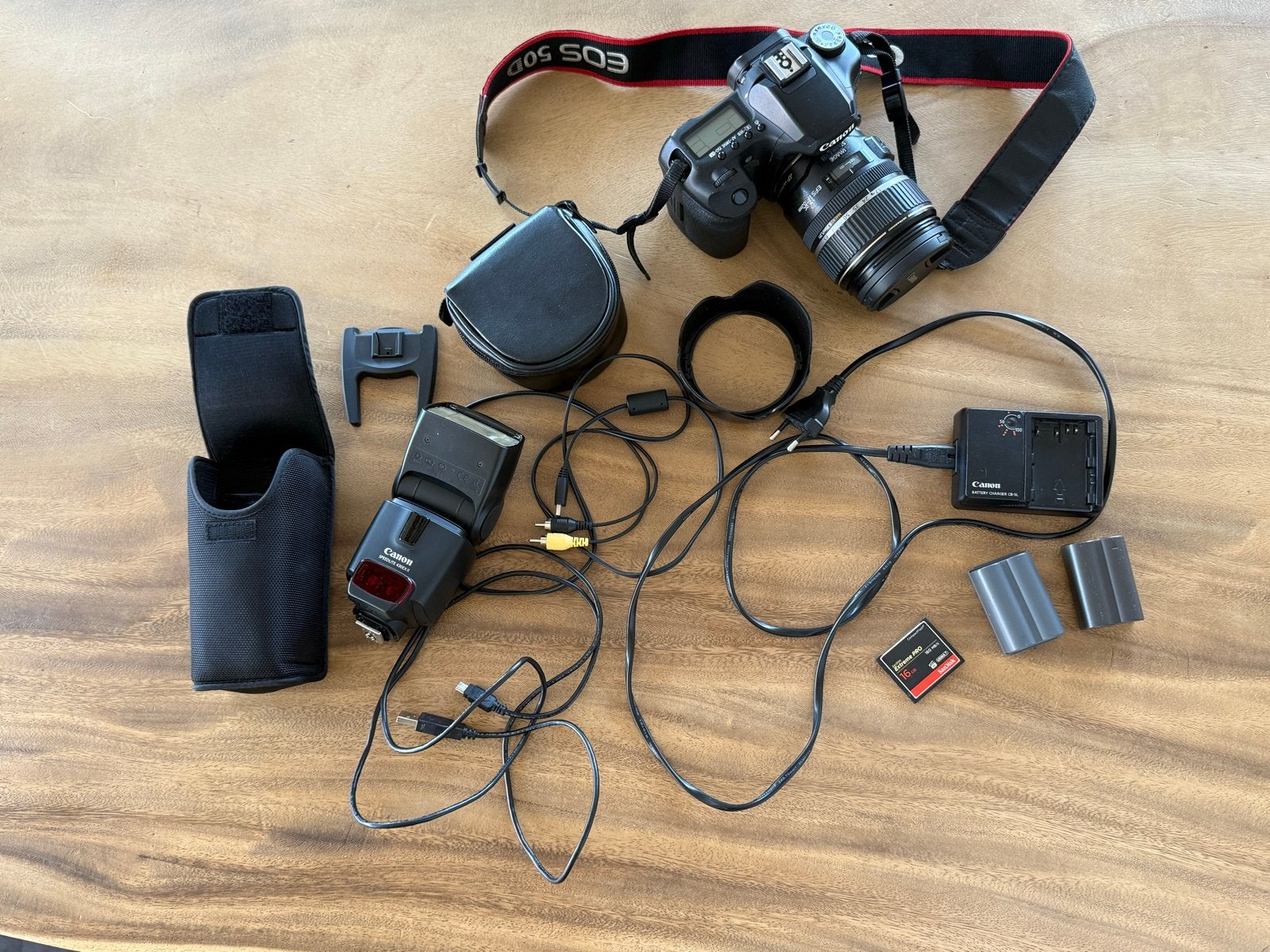 Canon EOS 50D Spiegelreflexcamera met accessoires, Ophalen, Gebruikt, Spiegelreflex, Canon