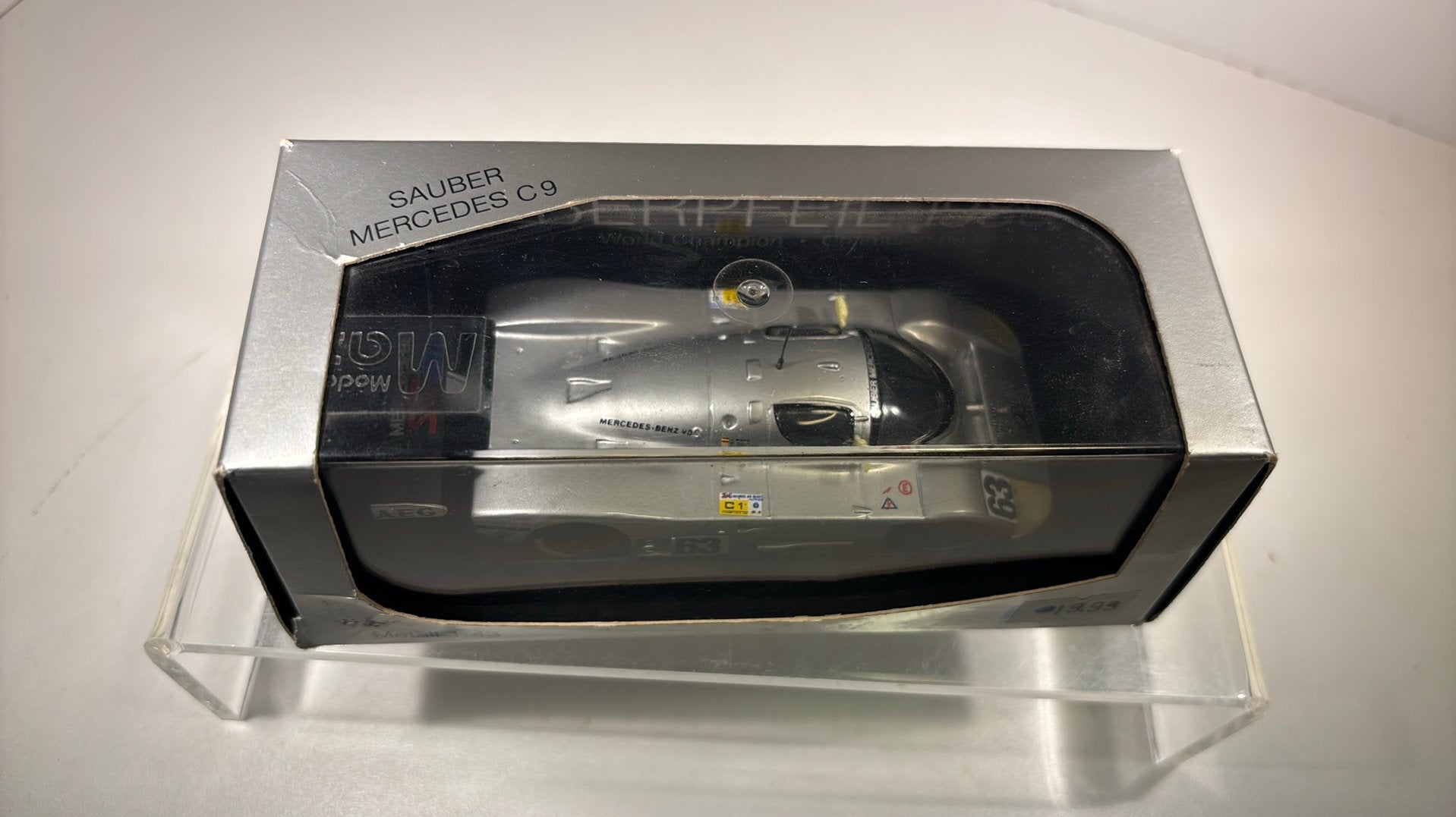 Mercedes sauber c9 1989 max model 1.43, Overige merken, Auto, Ophalen of Verzenden, A
