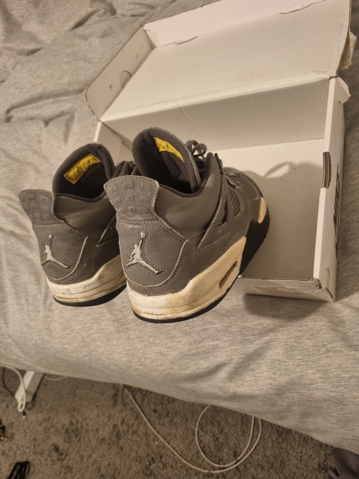 Jordan 4 Cool Grey - Maat 43, Ophalen, Overige kleuren, Sneakers of Gympen, Gedragen
