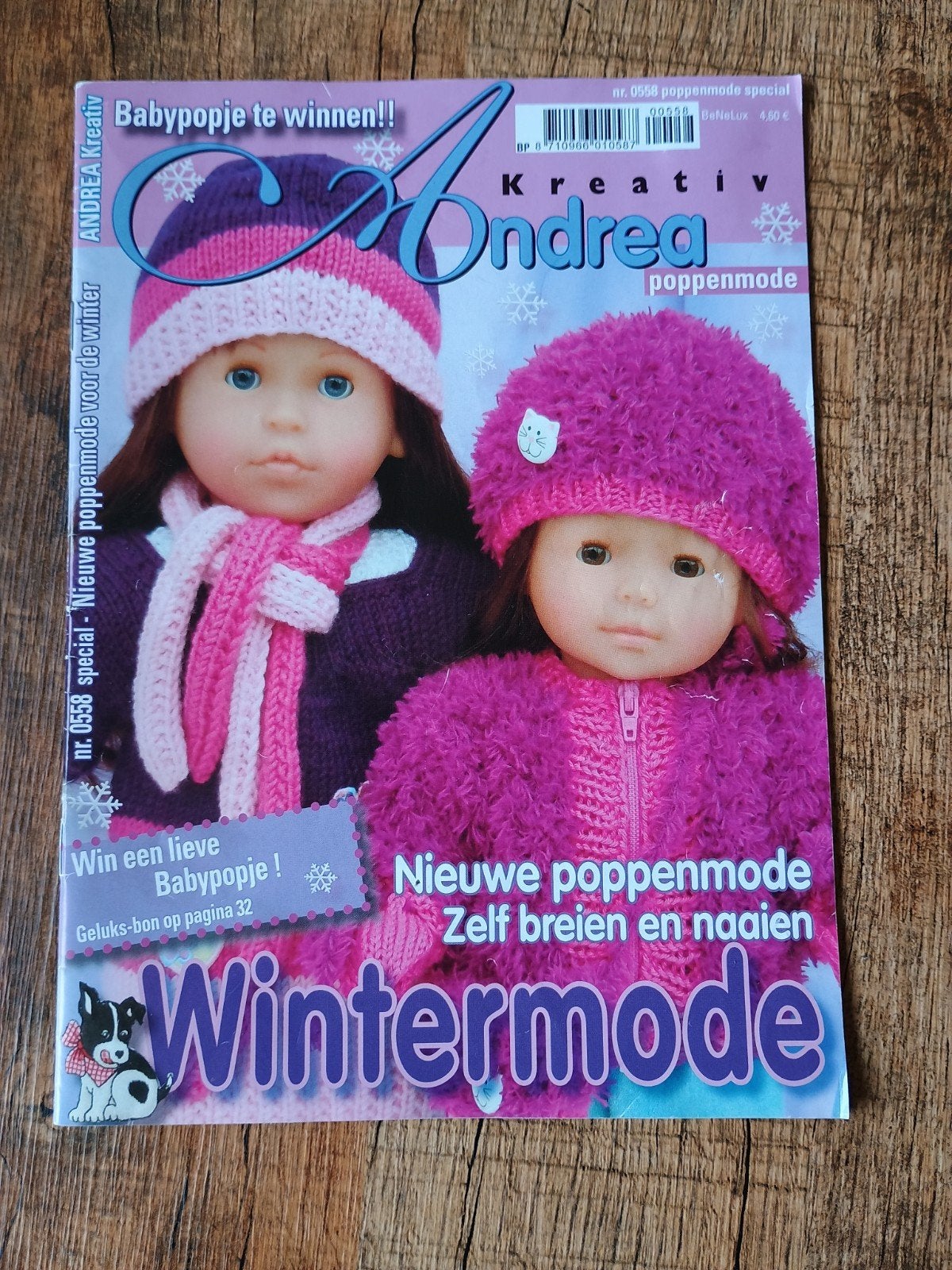 Andrea poppenmode - poppenkleding patronen ( nr.1), Ophalen of Verzenden, Haken, Patroon of Boek