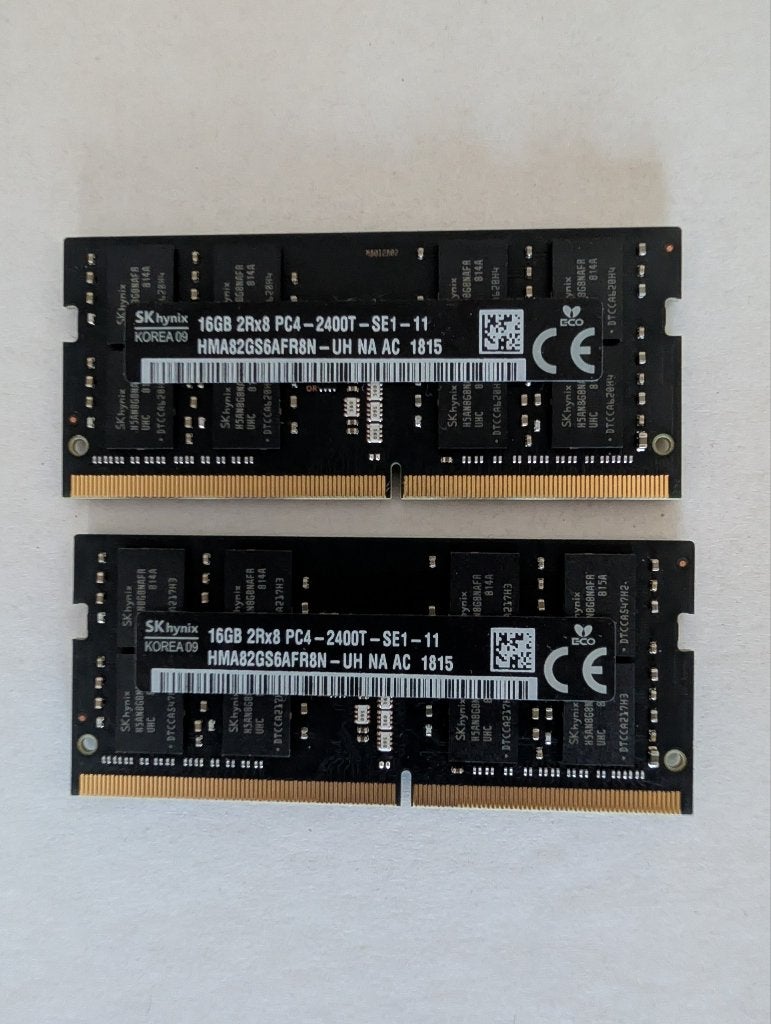SK Hynix 32GB (2x 16GB) DDR4-2400 SO-DIMM RAM, Computers en Software, RAM geheugen, 32 GB, DDR4, Ophalen of Verzenden, Zo goed als nieuw