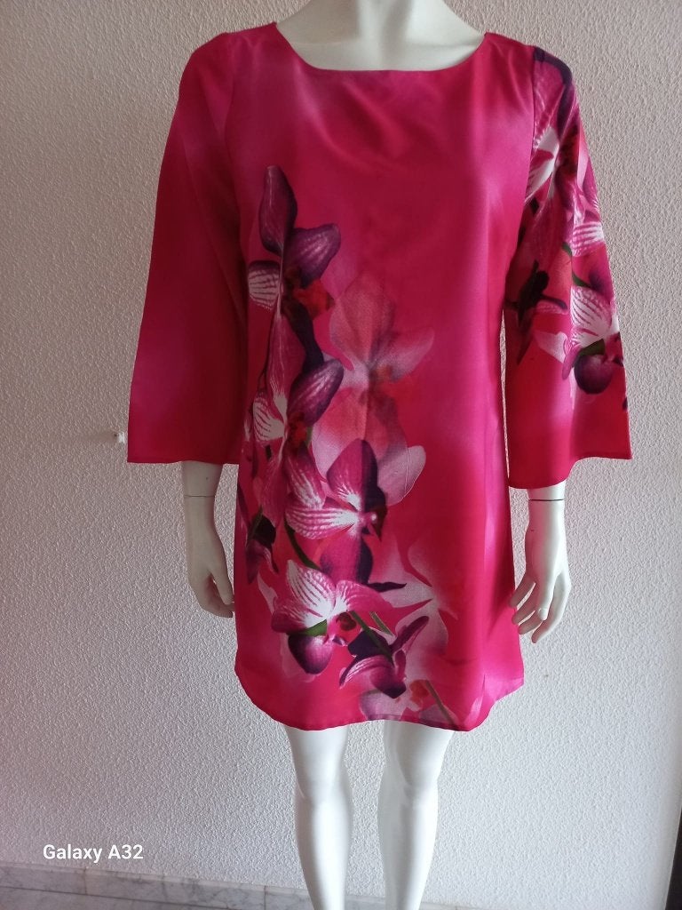 Cyclaam roze tuniek jurk van Liv, maat M, Maat 38/40 (M), Ophalen of Verzenden, Zo goed als nieuw, Roze