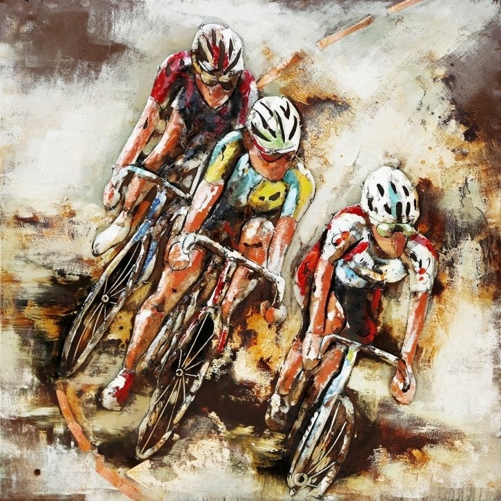 Wanddeco: Tour de France / Kopgroep / Alpe D'HuZeS (nieuw)