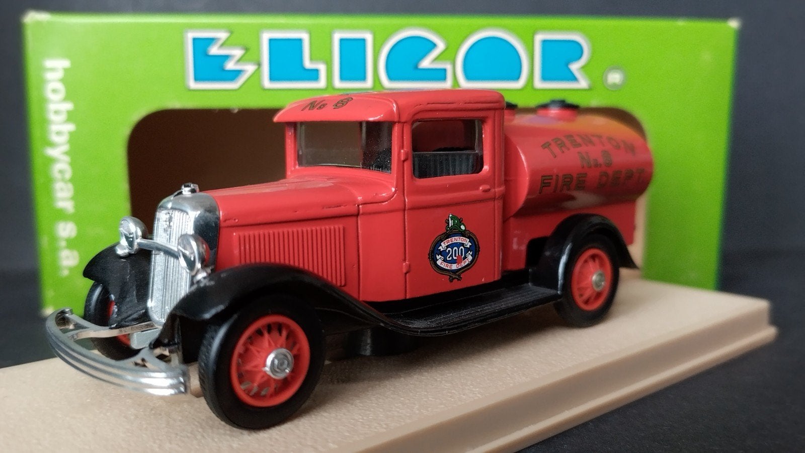 Ford V8 Citerne 1934 Fire Trenton 1:43 Eligor Pol, Overige merken, Auto, Verzenden, .