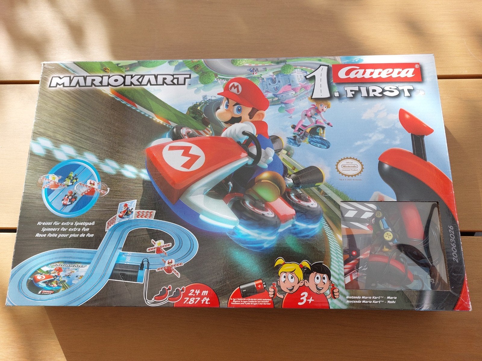 Carrera First Mario Kart racebaan + Max Verstappen auto, Zelf te bouwen, Carrera, Ophalen of Verzenden, Elektrisch