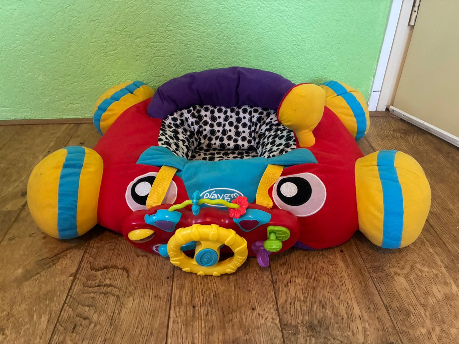 Playgro auto speelkussen, Ophalen, Zo goed als nieuw, Auto, Met geluid