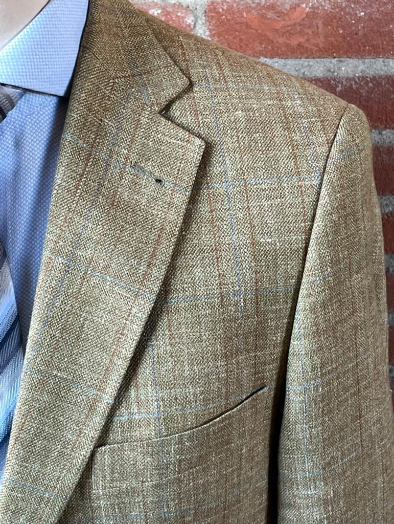 Nieuw Sheppard  & Jones blazer Wol Linnen Zijde Mt 50, Ophalen of Verzenden, Nieuw, Maat 52/54 (L), Beige