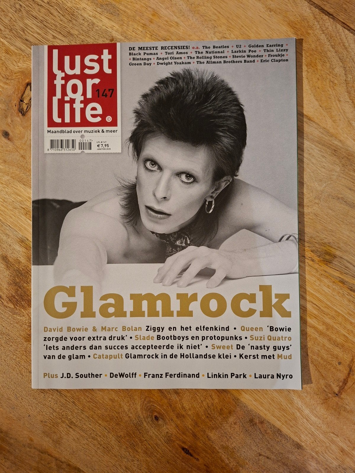 Lust for Life Magazine #147 - Glamrock Special met Bowie, Ophalen of Verzenden, Zo goed als nieuw, Genre of Stijl, Diverse auteurs