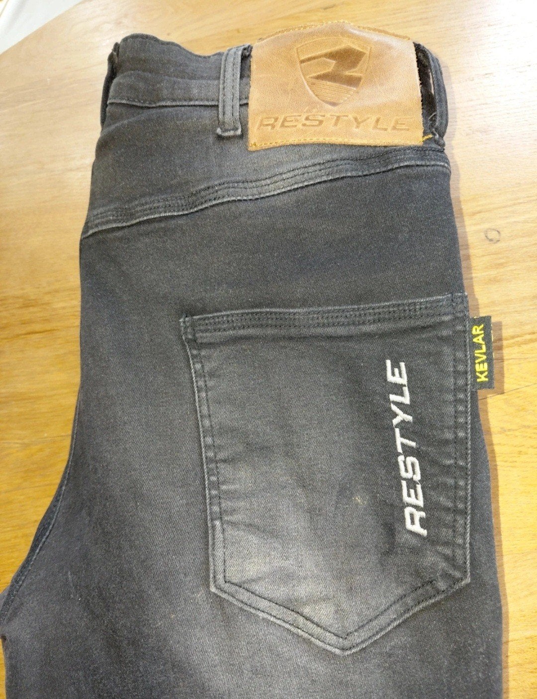 Restyle Kevlar Motorjeans - Zwart, Zo goed als nieuw, W36 - W38 (confectie 52/54), Zwart, Ophalen of Verzenden, Zo goed als nieuw