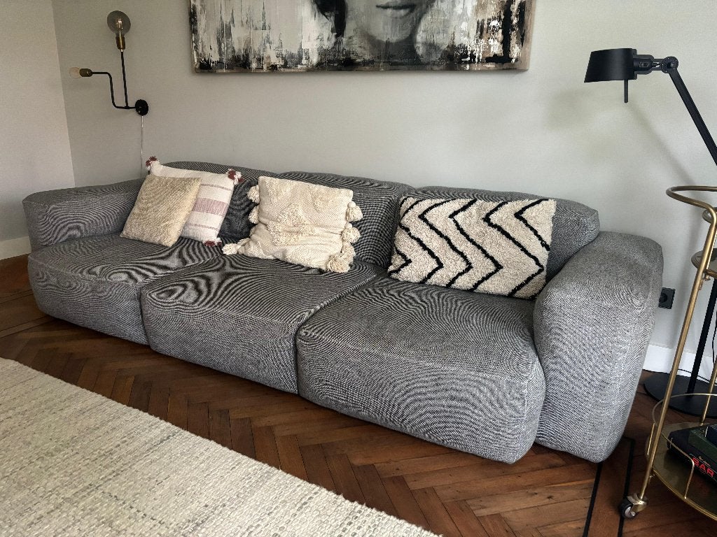 HAY Mags Soft Low banken, Ophalen, Driepersoons, 75 tot 100 cm, Scandinavian