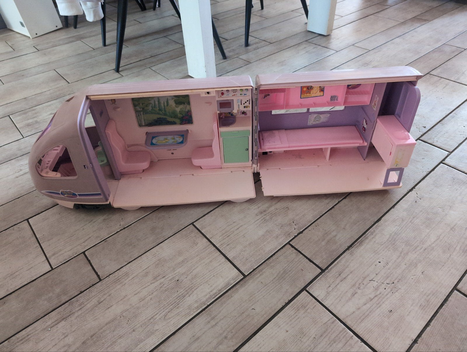 Vintage Barbie Camper voor uren speelplezier, Ophalen, Gebruikt