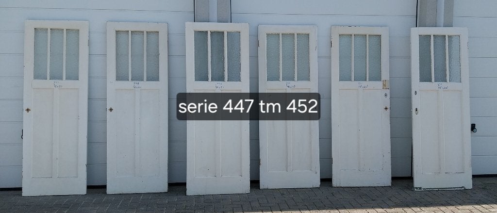 SERIE DEUREN MET GLAS 4, Doe-het-zelf en Verbouw, Deuren en Horren, Ophalen, Gebruikt, Binnendeur, Glas