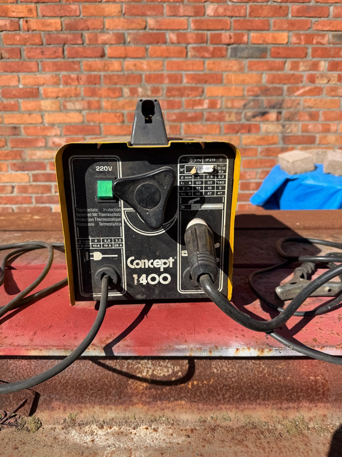 Concept 1400 Lasapparaat - Gebruikt maar functioneel, Doe-het-zelf en Verbouw, Ophalen, Gebruikt, Minder dan 150 ampère, Elektroden