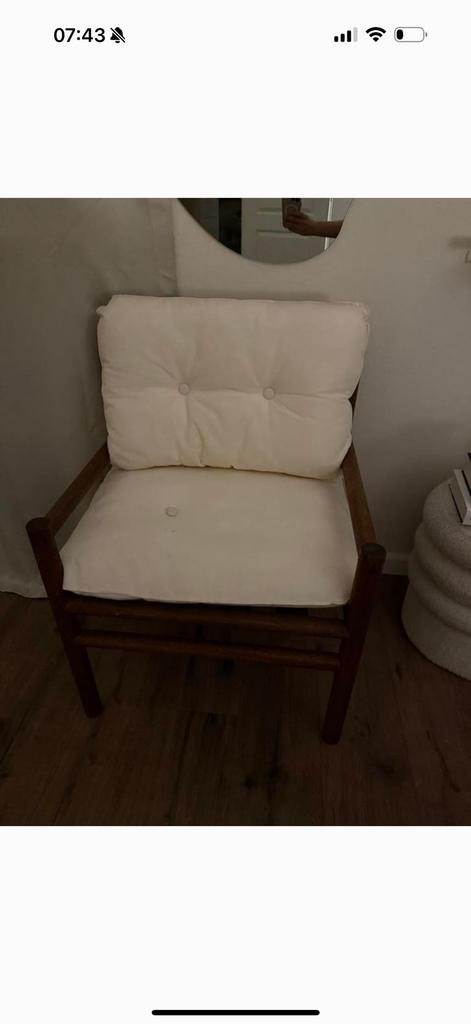 Houten stoel H&M home, Eenpersoons, Minder dan 75 cm, Ophalen of Verzenden, Zo goed als nieuw