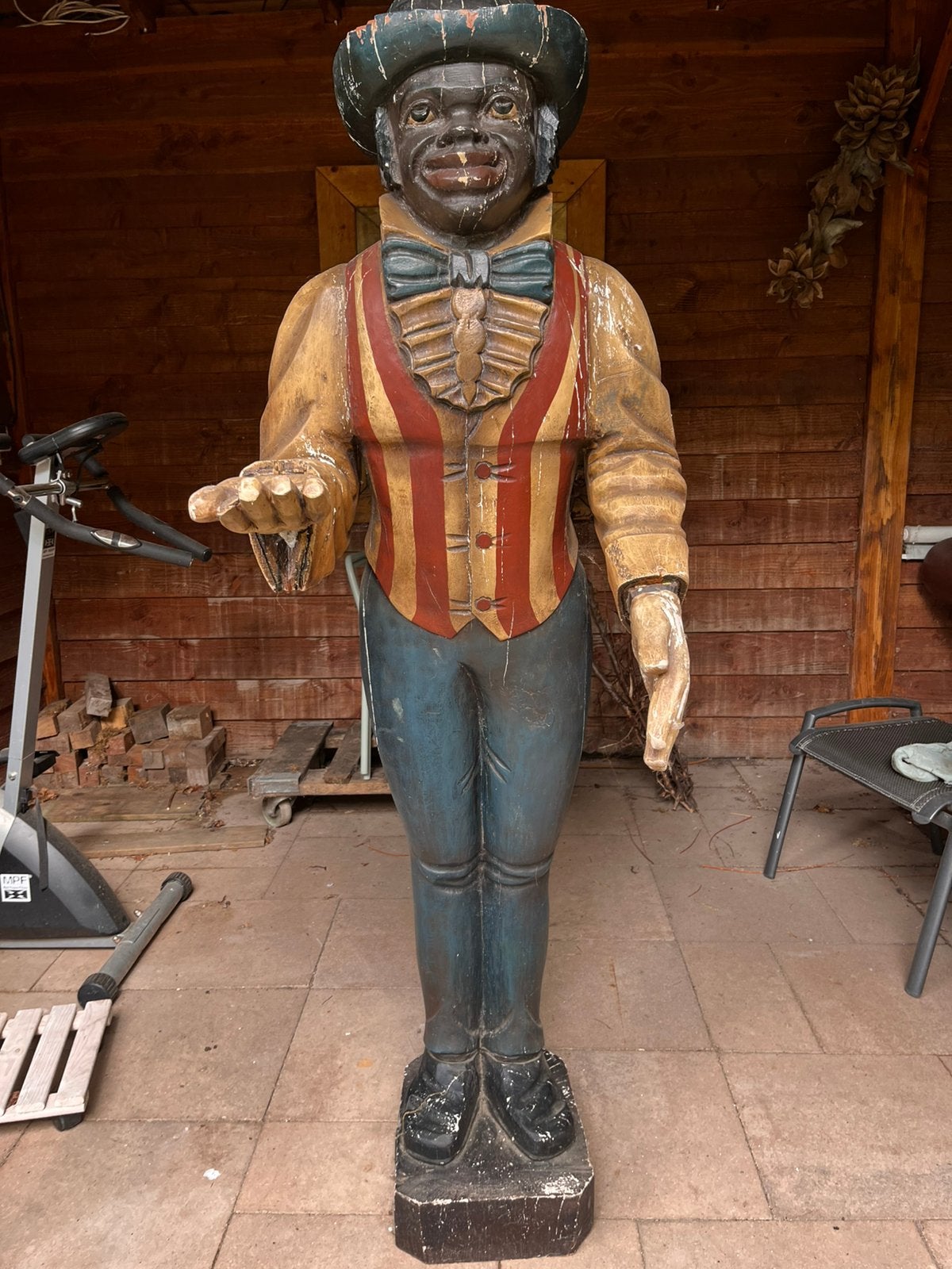 Vintage butler 165cm, Antiek en Kunst, Ophalen