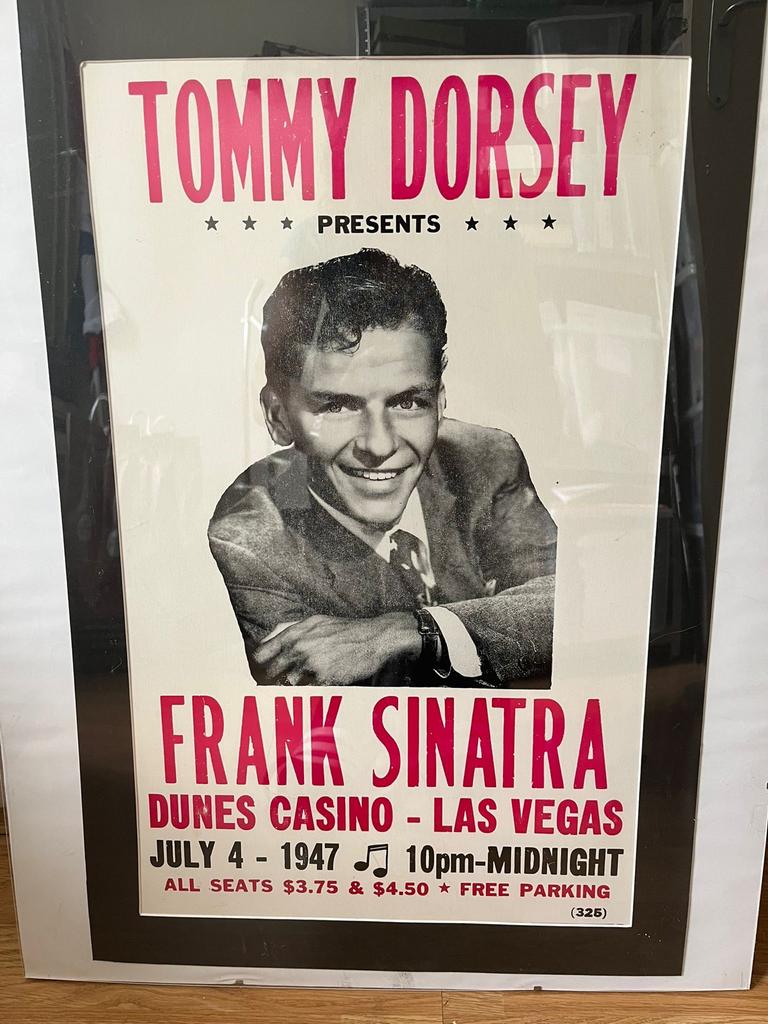 Frank Sinatra Poster - Tommy Dorsey Presents (50x70), Verzamelen, Ophalen, Rechthoekig Staand, Met lijst, Zo goed als nieuw