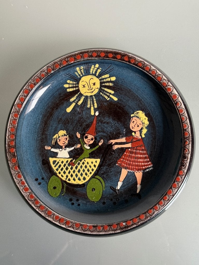 Vintage keramieken schaal van Hugo Kohler Biel Zwitserland, Ophalen of Verzenden