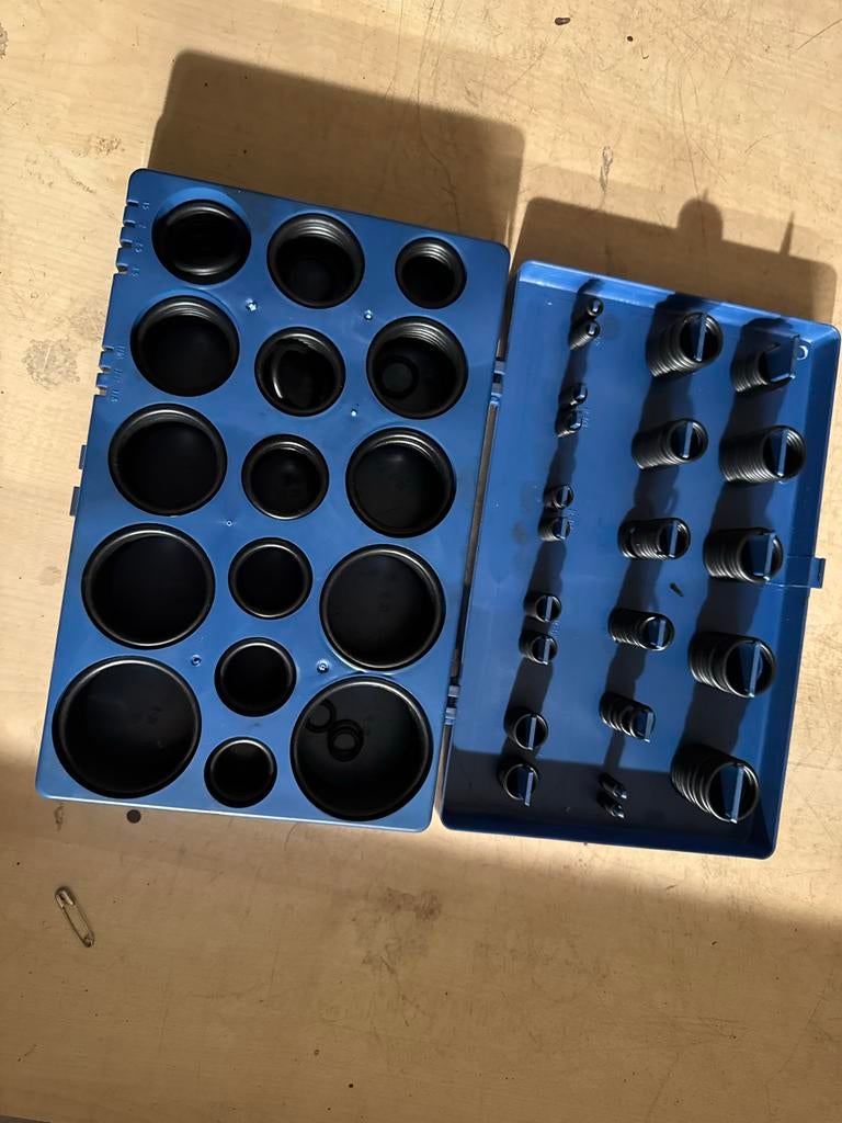 O-ringen set in handige opbergdoos, Ophalen of Verzenden, Gebruikt