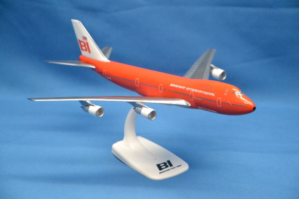 Boeing B747-100 Braniff Rood (nieuw), Schaalmodel, ., Nieuw, Ophalen of Verzenden