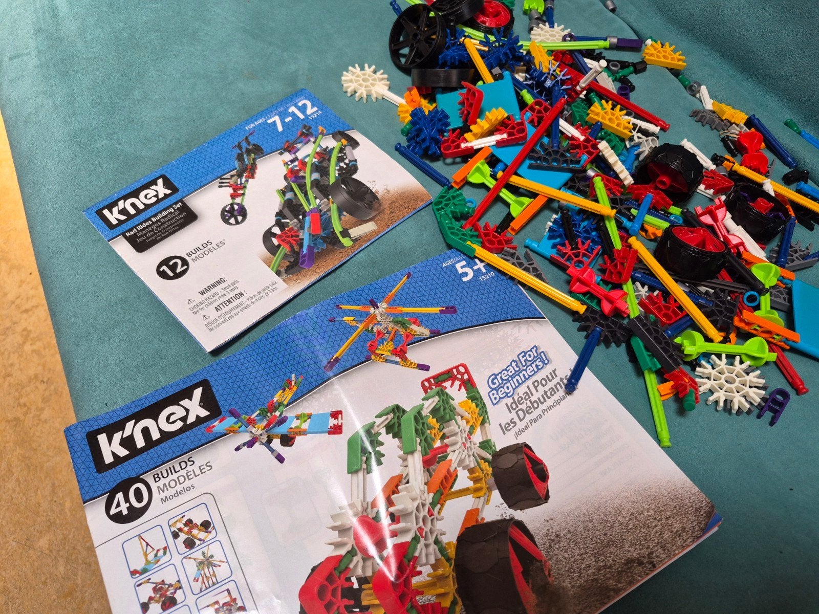 2 k'nex sets met 2 handleidingen, Ophalen, Gebruikt, K'nex