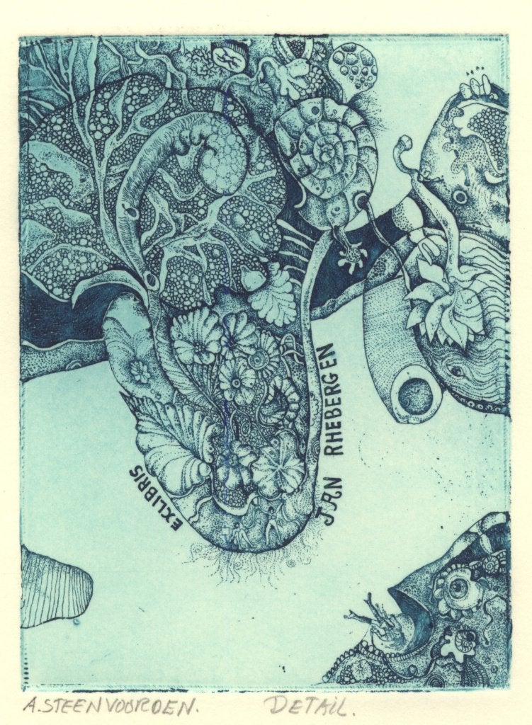 0296 Ex Libris Nederland : Ab Steenvoorden, 1981, Verzenden, Ex libris