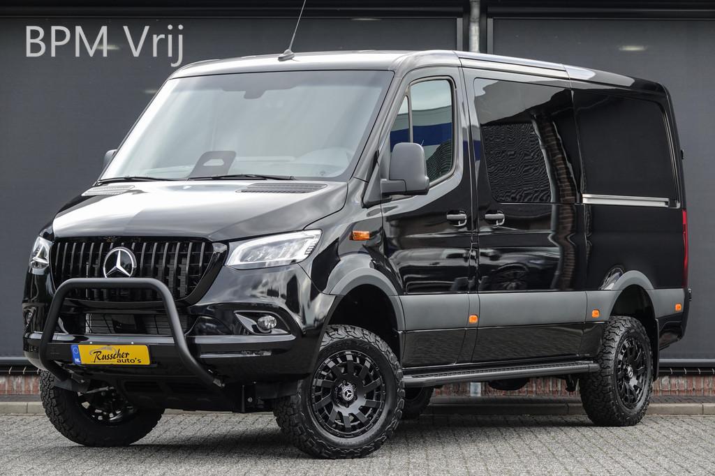 Mercedes-Benz Sprinter 4x4 319Cdi 190Pk 9G-tronic | L2H1 | D, Automaat, Stof, Gebruikt, Zwart