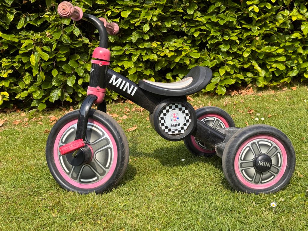 Driewieler/ peuterfiets minicooper, Ophalen of Verzenden, Gebruikt