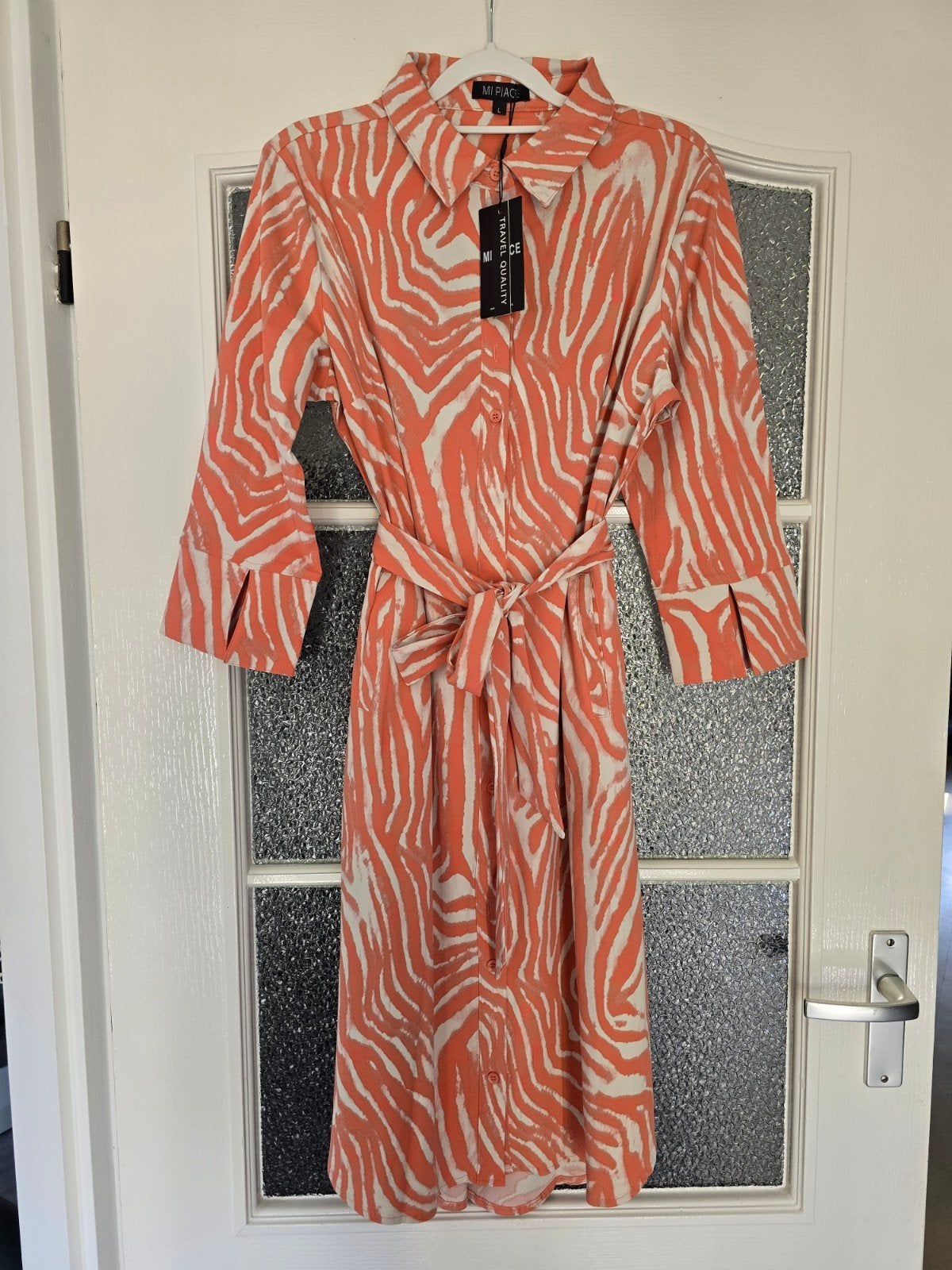nieuw mi piace travel L grape Apple kit, Kleding | Dames, Jurken, Ophalen of Verzenden, Nieuw, Beige, Onder de knie