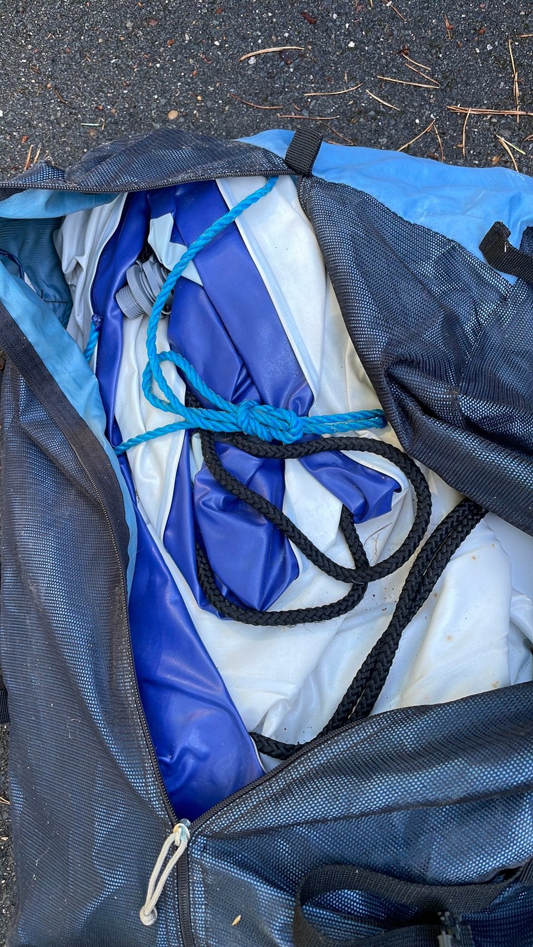 Rubberboot 2-3 pers, Ophalen, Gebruikt