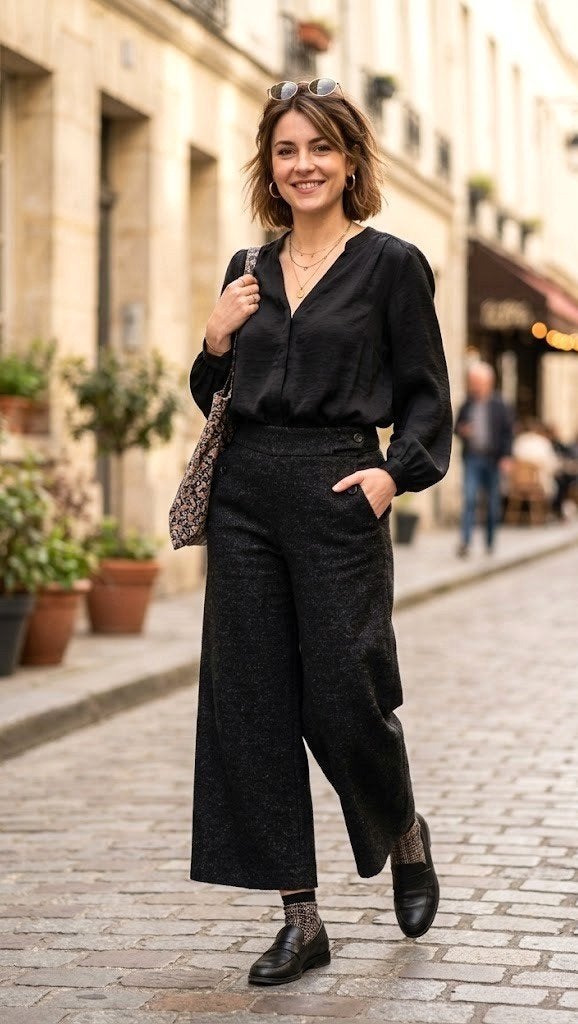 broek Didi culotte, Kleding | Dames, Broeken en Pantalons, Maat 38/40 (M), Verzenden, Zwart, Didi