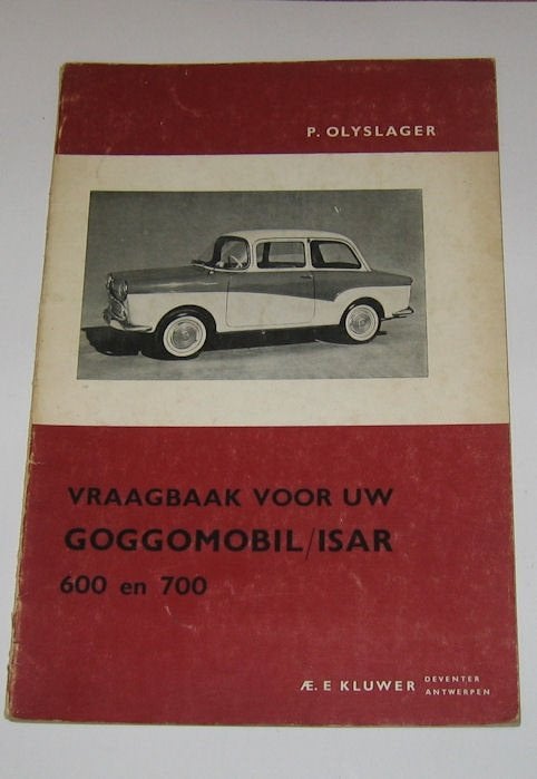 Oldtimer vraagbaak Gogomobil / Isar, Auto diversen, Handleidingen en Instructieboekjes, Ophalen of Verzenden