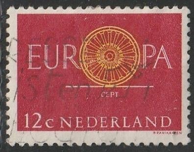 Nederland 1960 745 Europa 12c, Gest, Postzegels en Munten, Postzegels | Nederland, Ophalen of Verzenden, T/m 1940, Gestempeld