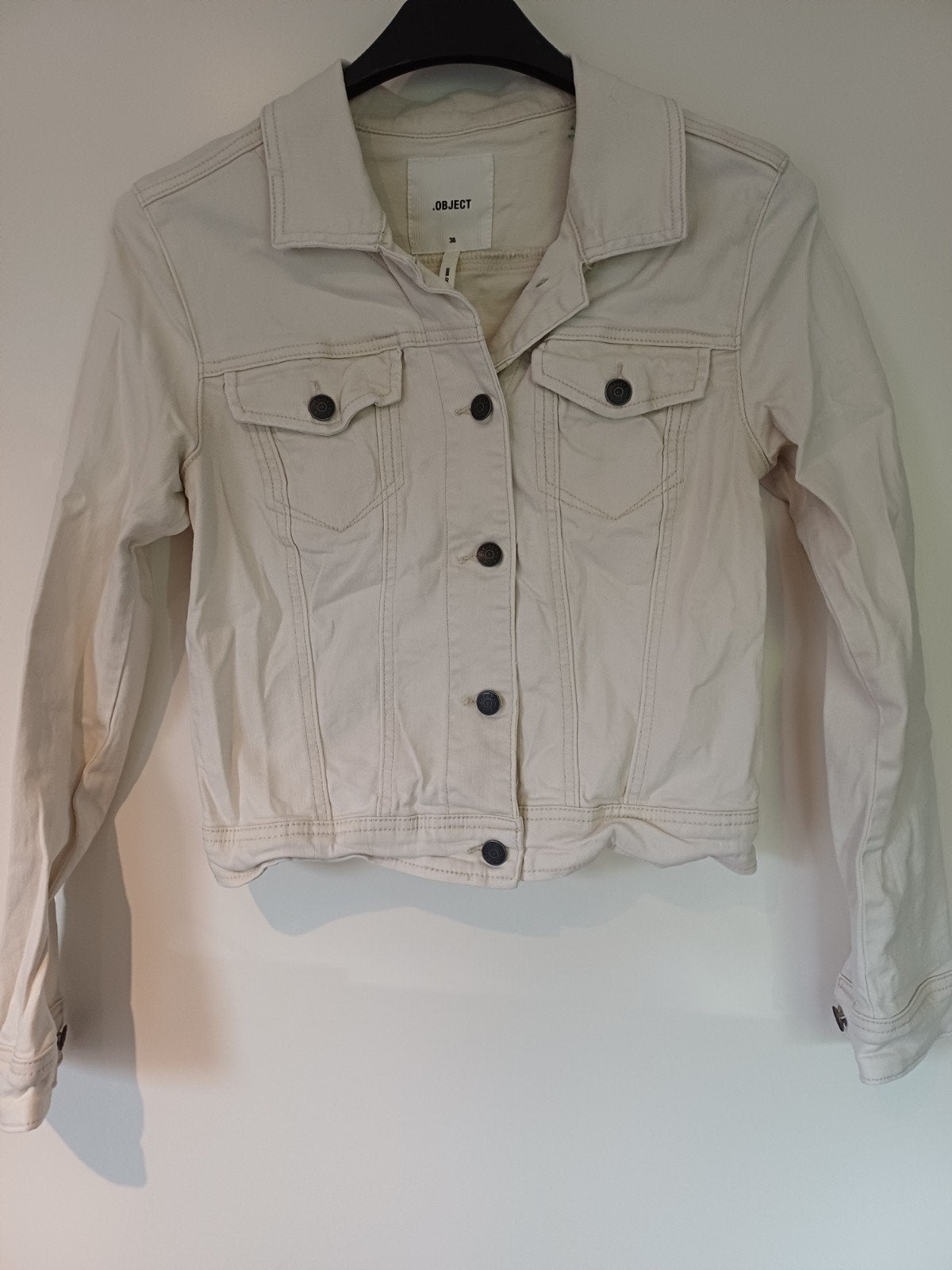 Object spijkerjasje maat 38, Maat 38/40 (M), Beige, Object, Ophalen of Verzenden
