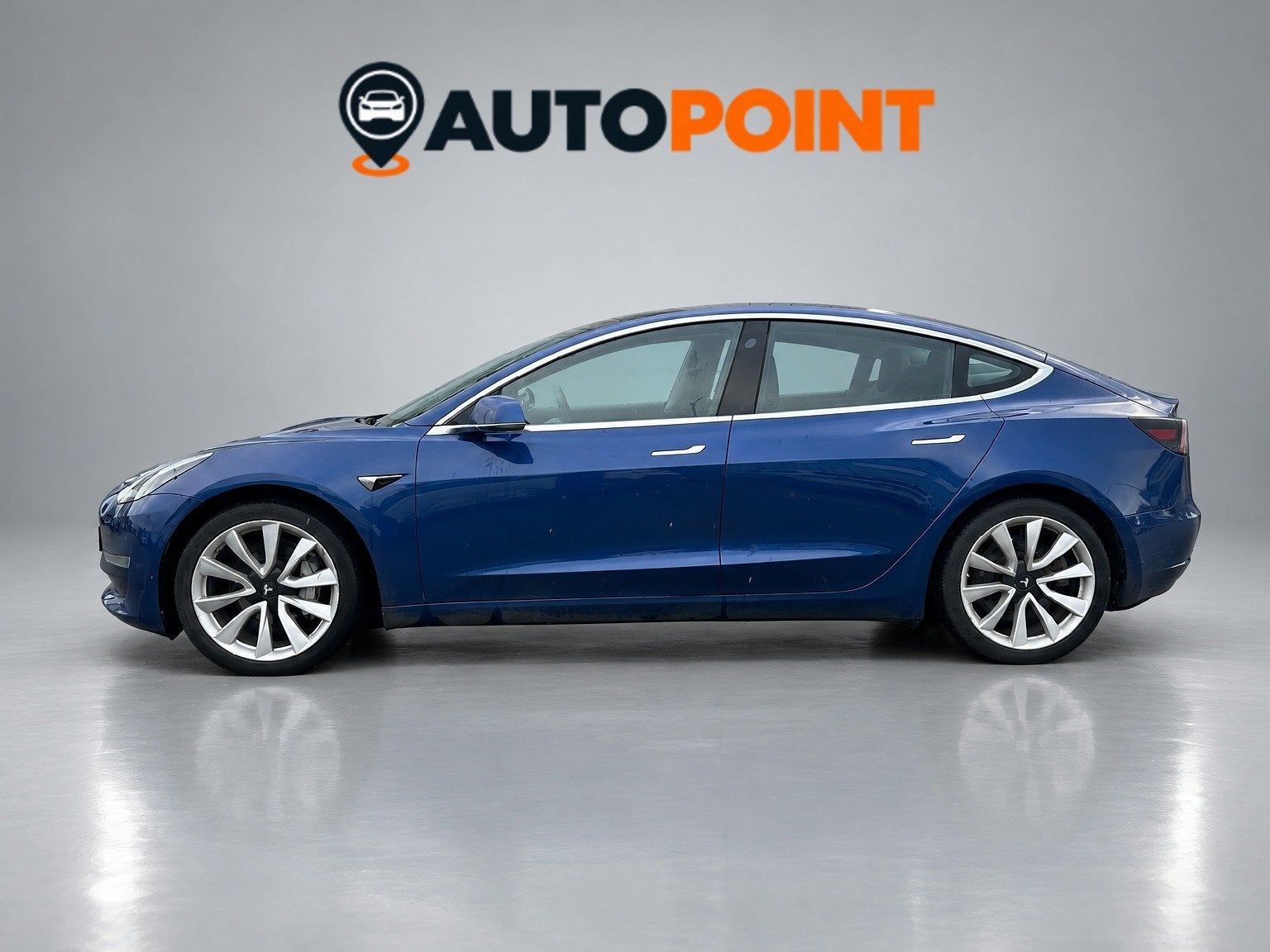 Tesla Model 3 Long Range AWD 75 kWh TREKHAAK, Auto's, Automaat, 530 km, Blauw, 351 pk